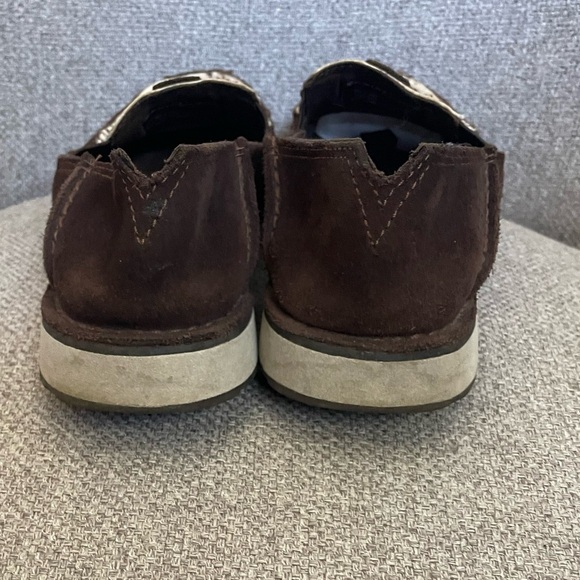 ARIAT- CHOCOLATE CHIP SUEDE/SPOTTED HAIR ON cruiser- size 7.5 - Picture 4 of 7